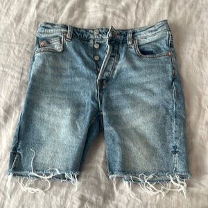 Free People denim shorts